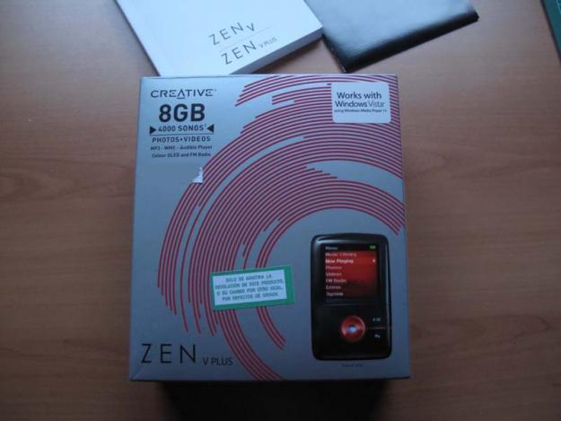 Reproductor creative - zen v plus 8gb