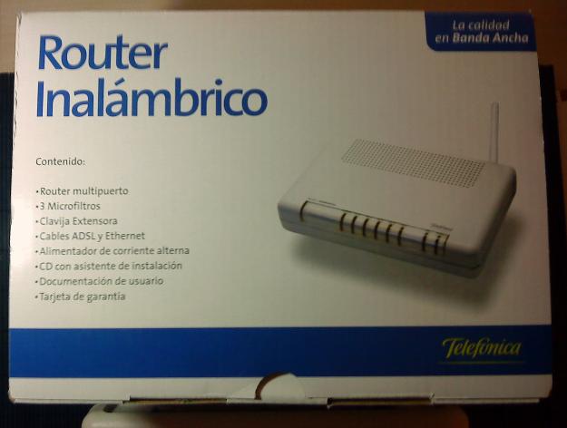 Vendo Router inalámbrico de Telefónica con 4 puertos ethernet