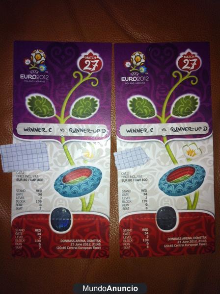 Entradas Cuartos de Final Eurocopa