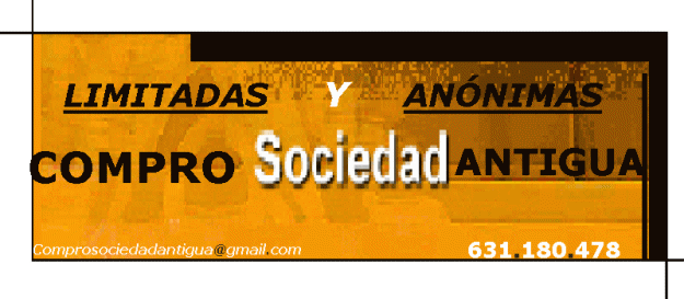 Compro sociedad antigua