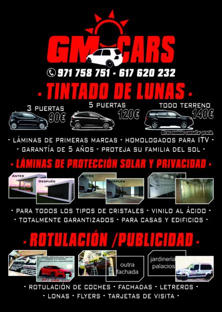 Gm Cars - Tintado de Lunas, Rotulación de Vehículos, etc.