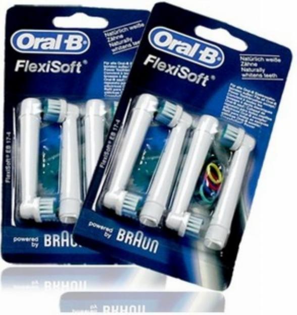 Pack 8 recambios oral b eb 17-4 flexisoft nuevos!!!