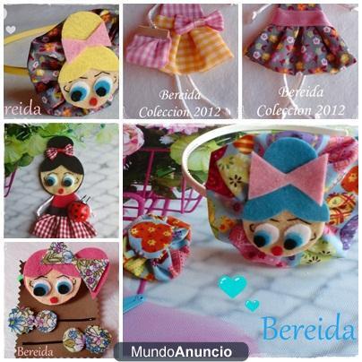 Diademas infantiles, broches de fieltro