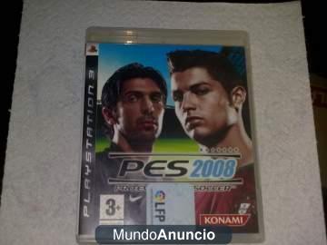 juego pes2008 para ps3