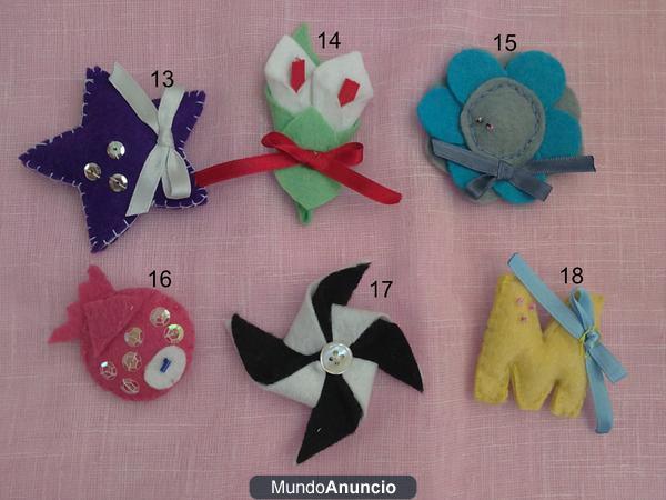 broches de fieltro