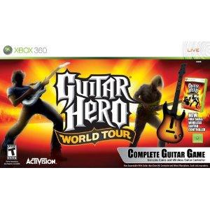 GUITAR+JUEGO HERO WORLD TOUR XA LA X360