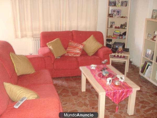 *.*.*. JUEGO DE SALON (SOFA 3 Y 2 MUEBLES Y ESTANTERIAS .*.*.*