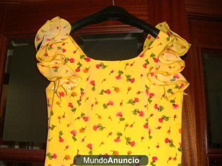 TRAJE DE GITANA COLOR AMARILLO