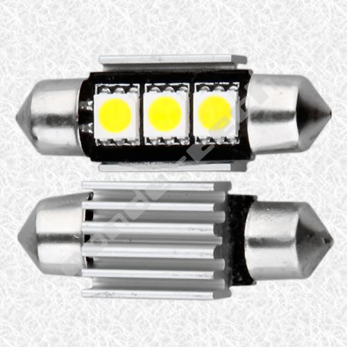 2 Bombillas Festoon 3 LED SMD5050 CAN BUS 36MM no dan ERROR