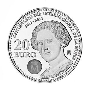 MONEDA DE PLATA DE 20 EUROS DEL AÑO 2.011