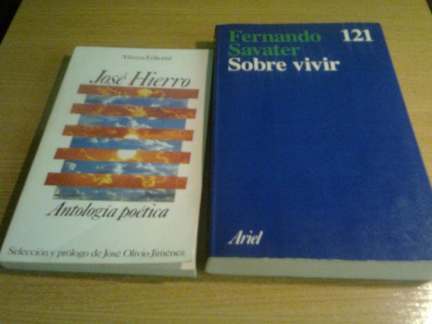 Sobre vivir.... Fernando Savater+ libro de poesia