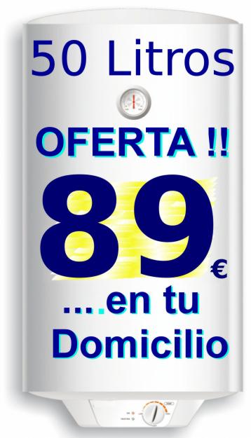 Calentador, Termo Eléctrico de 30, 50, 80 y 100 litros, 3 años GARANTIA