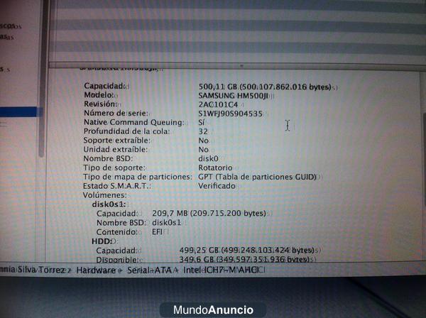 VENDO MACBOOK PRO 2005