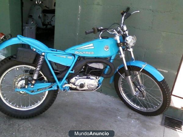 vendo Bultaco Sherpa 250 azul documentada y restaurada