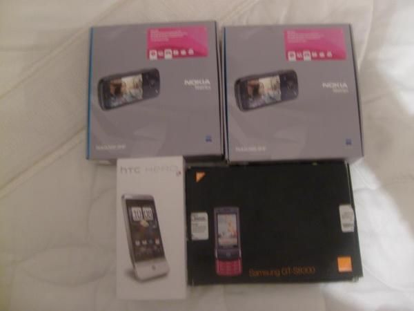 VENDO PACK DE MOVILES O SUELTOS!!!HTC HERO,SAMSUNG ULTRA TOUCH Y NOKIA N86!!