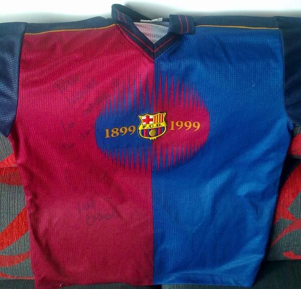 Camiseta FC BARCELONA del Centenario Firmada por Luis Enrique