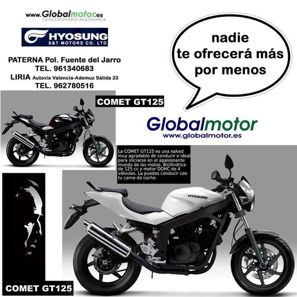 HYOSUNG 125 VALENCIA EN GLOBALMOTOR