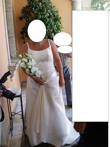 VENDO TRAJE DE NOVIA TALLA 46 Y EL ACCESORIO PARA EL PELO