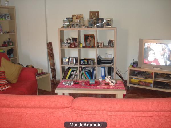 *.*.*. JUEGO DE SALON (SOFA 3 Y 2 MUEBLES Y ESTANTERIAS .*.*.*