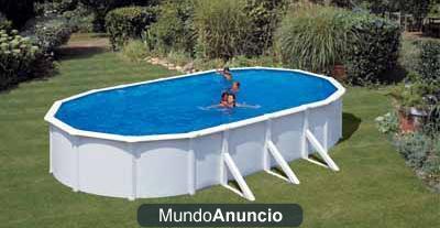 piscina desmontable ovalada 730x375x120 cm.