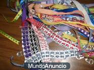 Pulseras echas con anillas