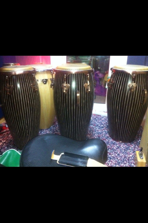 trio de congas tycoon regalo bongó