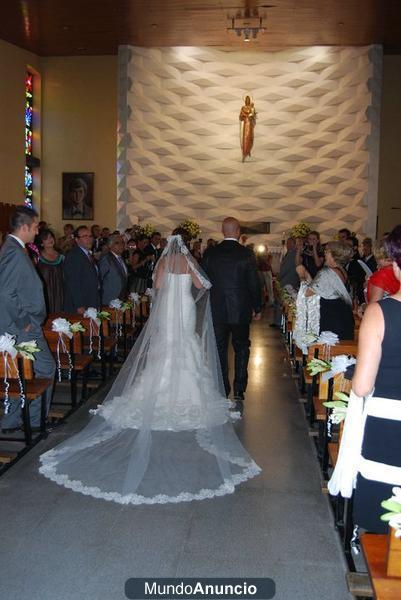 vendo vestido de novia impecable