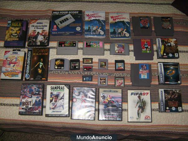 lote nintendo,nes,sega,supernes,megadrive,retro,zelda