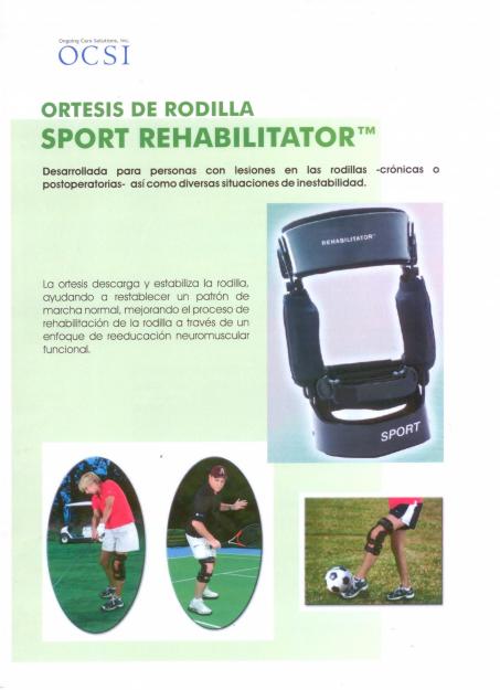 Ortesis de rodilla sport rehabilitator