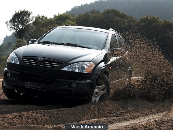 SSANGYONG KYRON XDI 200 141 CV. NEGRO. PIEL BEIG CALEFACTABLE. TECHO CORREDIZO