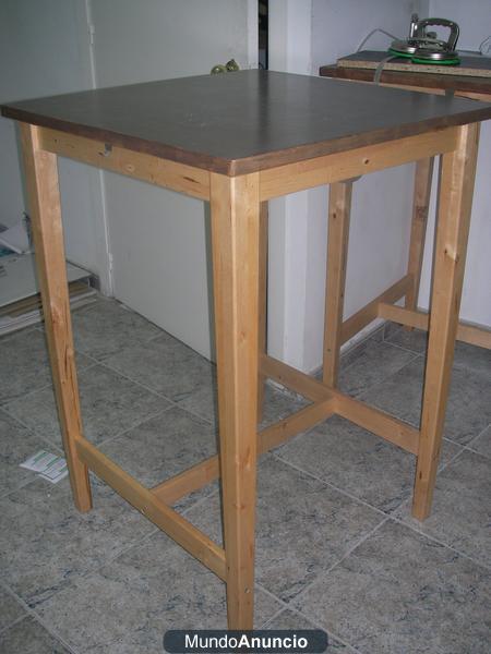 Mesa de madera maciza por cierre