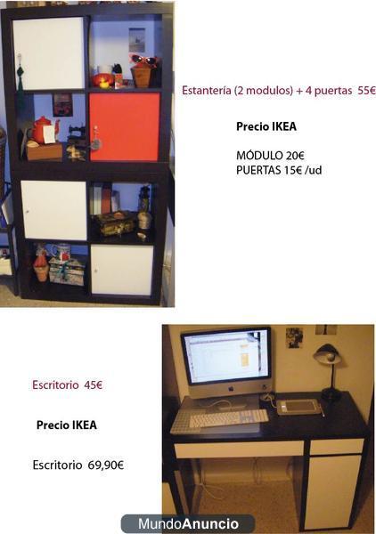 VENDO ESTANTERÍA y ESCRITORIO EN PERFECTO ESTADO