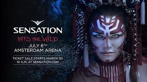 2 tickets sensation amsterdam, into the wild, sat 6 july 2013! party sold out!!!