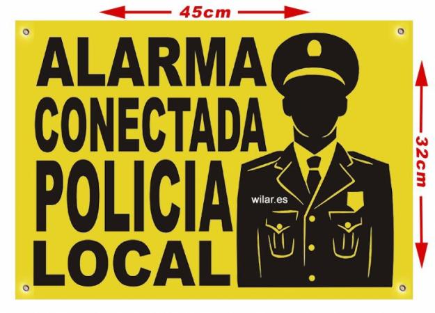 Carteles de alarma vigilancia y seguridad para exteriores