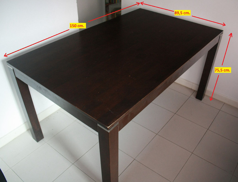 Mesa de madera maciza