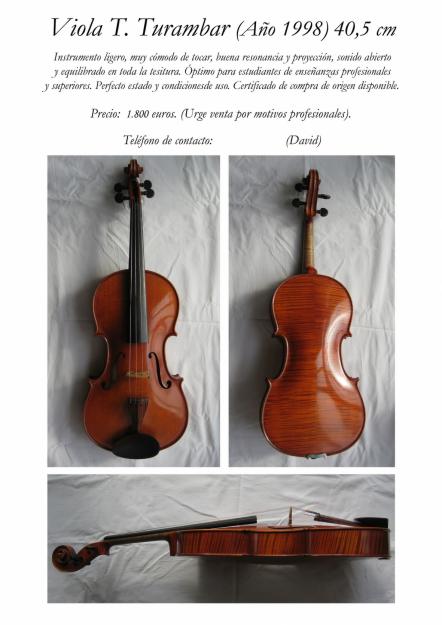 Viola Luthier año 1998 (40,5 cm)