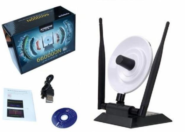 Antena wifi usb  kasens 3000mW  38 dbi. INTERNET GRATIS