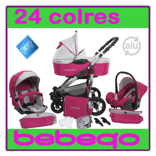 COCHECITO SILLA DE AUTOMOVIL NIDO SET GRANDER MARINA + BEBE-AZUL