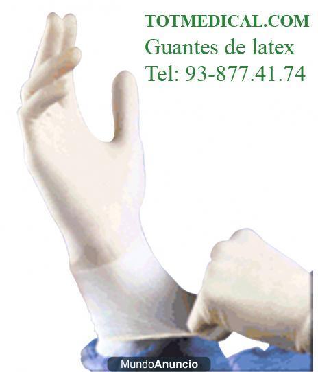 Guantes de látex, vinilo y nitrilo TOTMEDICAL