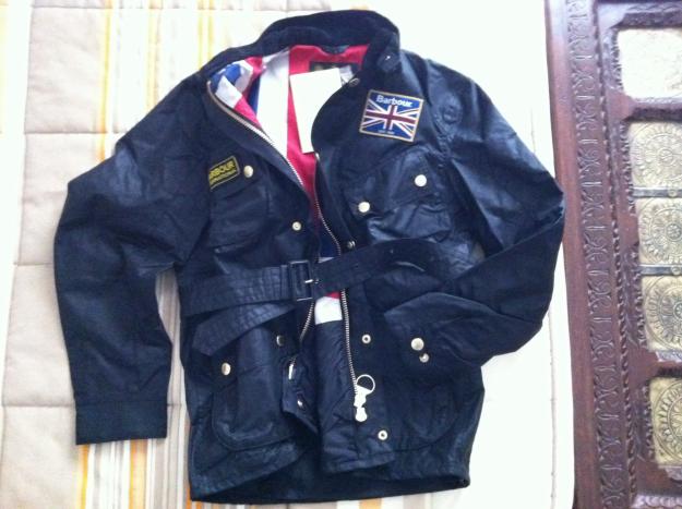 Chaqueta Barbour Union Jack International Black Nueva