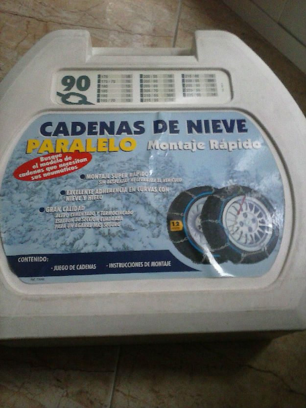 Cadenas de nieve para coche