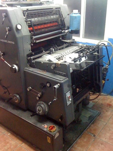 Maquina offset Heidelberg 1 color