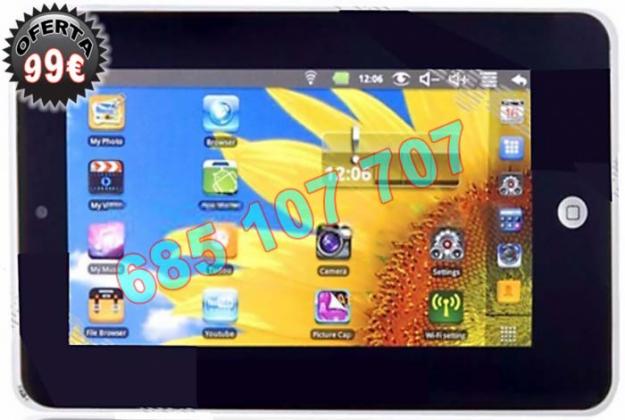 Tablet PC android 2.2 pantalla 7 pulgadas nueva estrenar