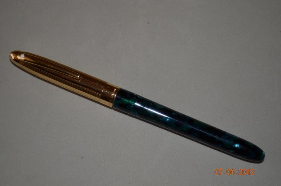 Foto real ClicarStilográfica Sheaffer Crest Opalite Verde adquirida en el año 1996 aprox.