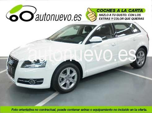 Audi A3 Sportback Attraction 1.4Tfsi 125cv.  6vel  Blanco Ibis, Rojo , Negro Brillante. Nuevo. Nacional.