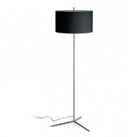 Vibia Pie plis cromado pant.negra - iLamparas.com