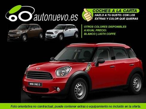 Mini Countryman D 90cv. Blanco, Rojo y Coffee. Nuevo. Nacional.