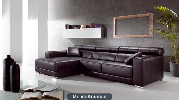 1.794€ SOFA CHESLONG CHAISE LONGUE PIEL VACA ITALIANA RECLINABLE DESLIZANTE DIRECTO FABRICA PORTES PAGADOS 950251433