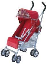 Silla de paseo para bebés ligera  Red Castle Connect Rojo