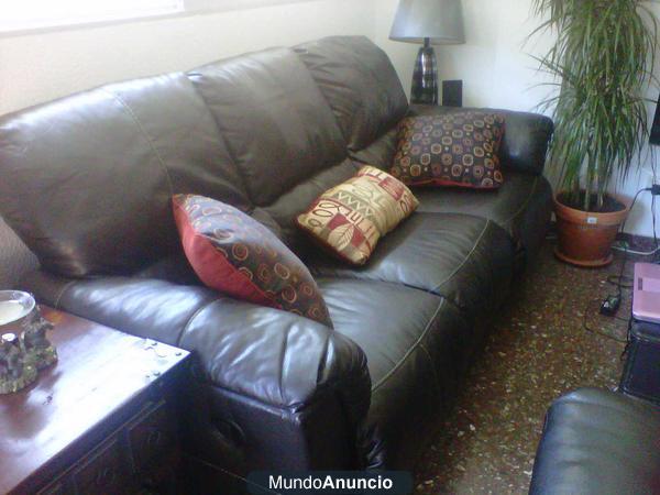 SOFAS DE CUERO RECLINABLES